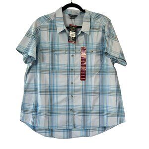 Women’s NWT Eddie Bauer Short Sleeve Plaid Adventure Top‎ Size XL